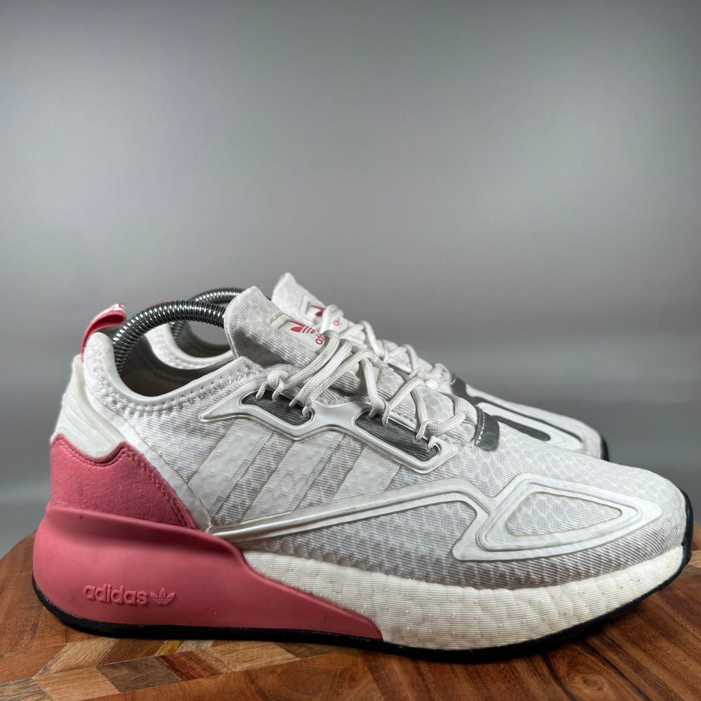 Adidas ZX 2K Boost Womens Sneakers White Hazy Rose G58090 Size 8.5